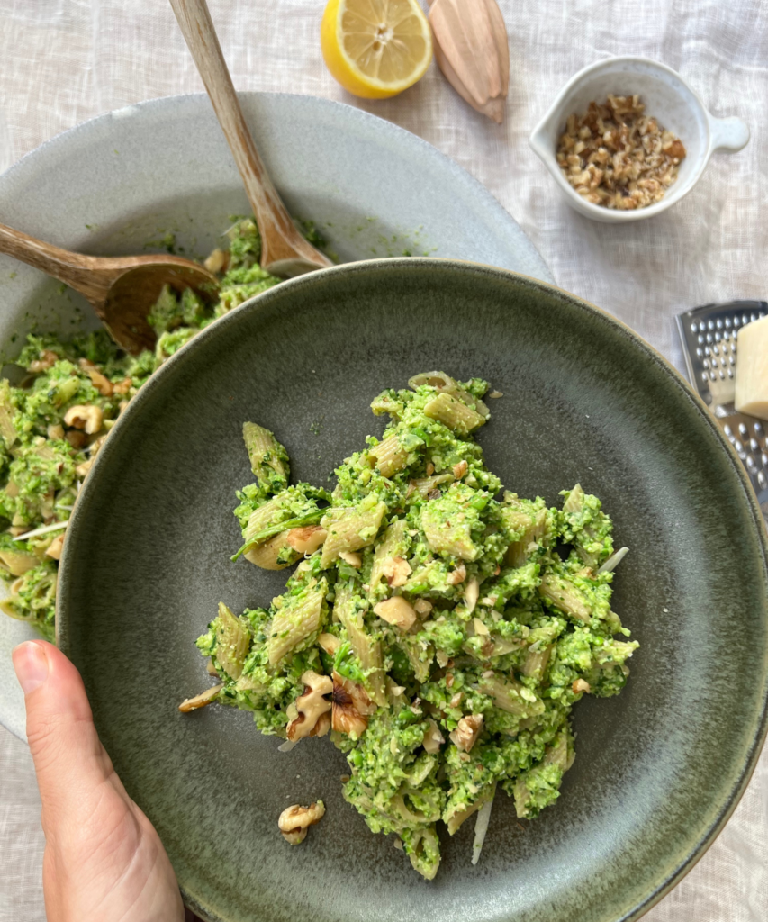 Green goddess pasta, fertility food, fertility recipes